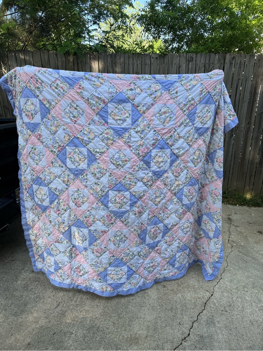 Vintage Laura Ashley Floral Patchwork Quilt